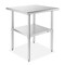 GRIDMANN Stainless Steel Work Table, NSF Commercial Kitchen Prep Table with Under Shelf for Restaurant and Home